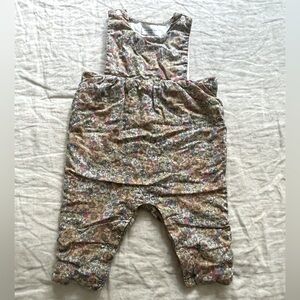 Maison Me quilted floral overall, size 6-12 mos